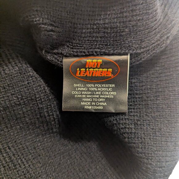 NWT - Hot Leather's Women's Skull Beanie - Pink and Black - One Size Fits Most - Picture 2 of 2